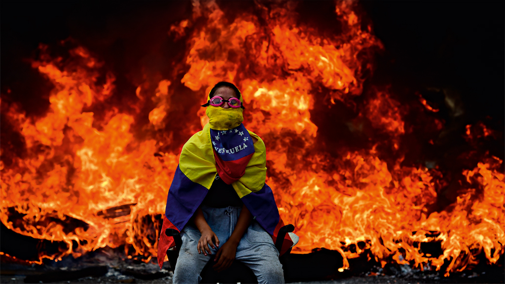A Venezuela em chamas