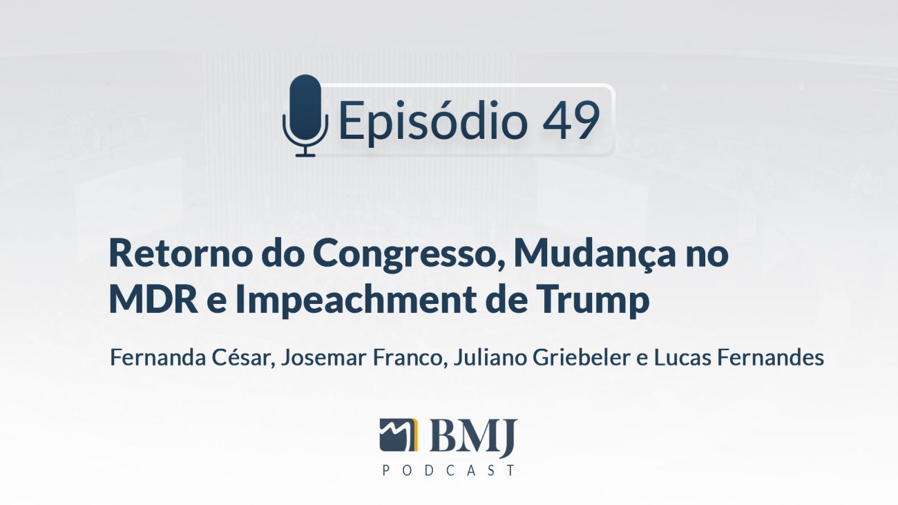 Retorno do Congresso, Mudança no MDR e Impeachment de Trump